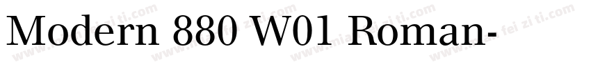 Modern 880 W01 Roman字体转换